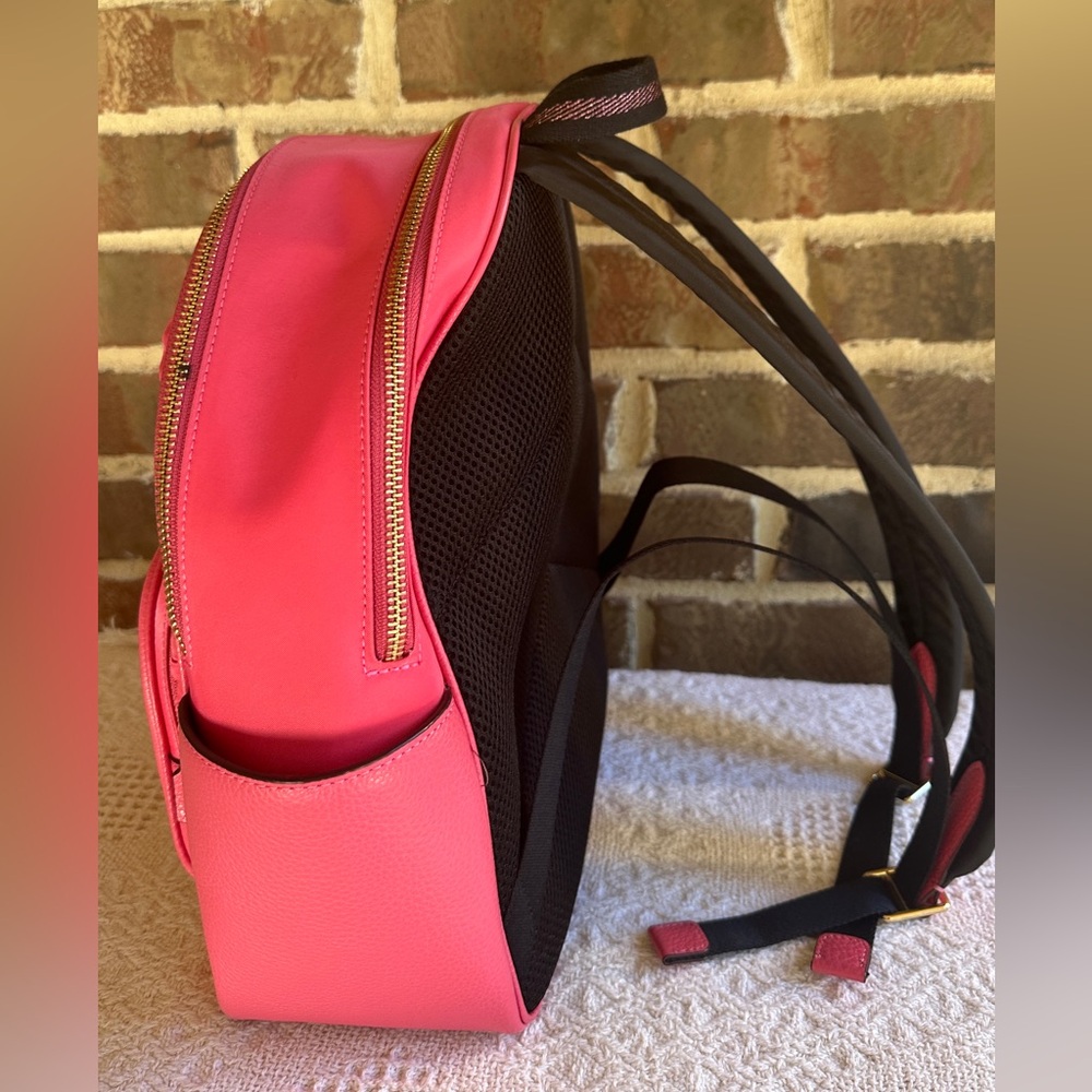 Coach Hot Pink Quilted Backpack - Picture 3 of 5